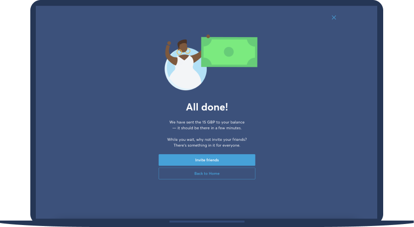 Claim referral rewards directly to your Wise balance 